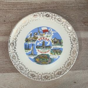 Vintage Texas Decor Display Plate